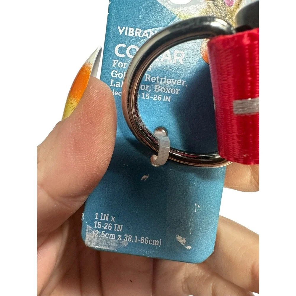 VIBRANT‎ LIFE dog collar SIZE LARGE neck size 15-26 in 50-90 lb reflective